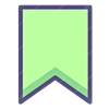 Flat Label B icon